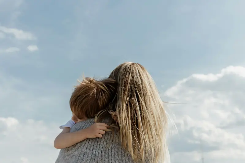 A family under an open sky
